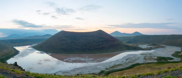 Lago Meke Turco Meke Lago Cráter Volcánico Compuesto Por Dos — Foto de Stock