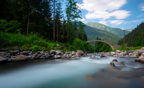 Viejos Puentes Piedra Rize — Foto de Stock