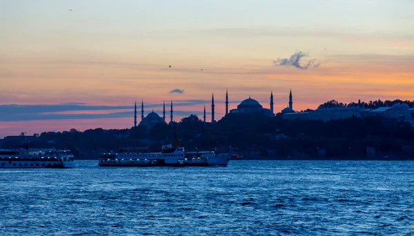 Die Schönste Landschaftssilhouette Istanbuls — Stockfoto