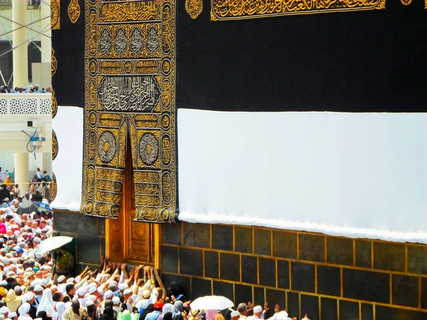 Drzwi Szczegóły Świętego Miejsca Kaaba Mekka Arabia Saudyjska — Zdjęcie stockowe