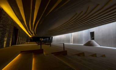 Ünlü Sancaklar Camii Camii 'nin iç manzarası.