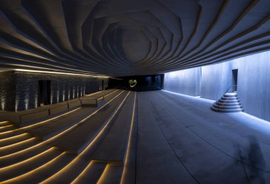 Ünlü Sancaklar Camii Camii 'nin iç manzarası.