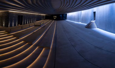 Ünlü Sancaklar Camii Camii 'nin iç manzarası.