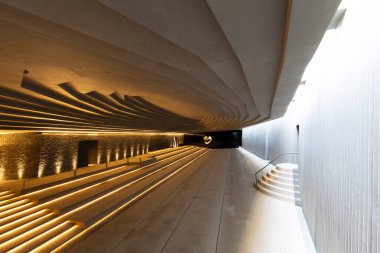 Ünlü Sancaklar Camii Camii 'nin iç manzarası.