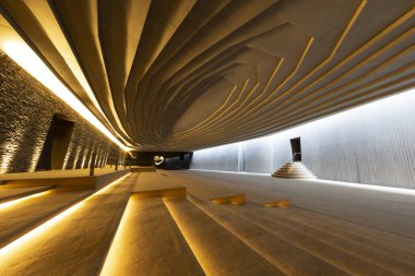 Ünlü Sancaklar Camii Camii 'nin iç manzarası.