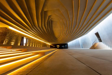 Ünlü Sancaklar Camii Camii 'nin iç manzarası.
