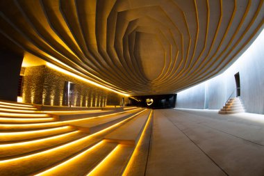 Ünlü Sancaklar Camii Camii 'nin iç manzarası.