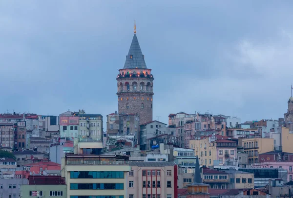 Galata Tower Isztambulban Törökország — Stock Fotó