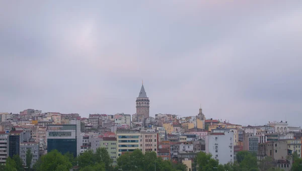 Galata Tower Στην Κωνσταντινούπολη Τουρκία — Φωτογραφία Αρχείου