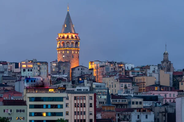 Wieża Galata Stambule Turcja — Zdjęcie stockowe