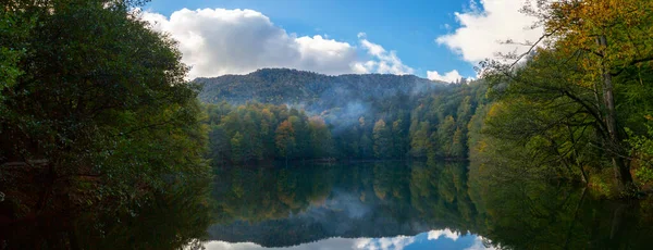 Autumn Landscape Seven Lakes Yedigoller Park Bolu Turkey — Stock Photo, Image