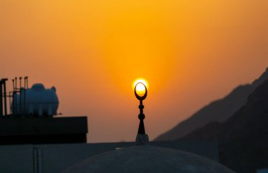 Kutsal Mekke şehrinde gün doğumu