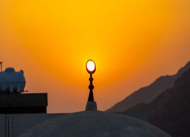 Kutsal Mekke şehrinde gün doğumu