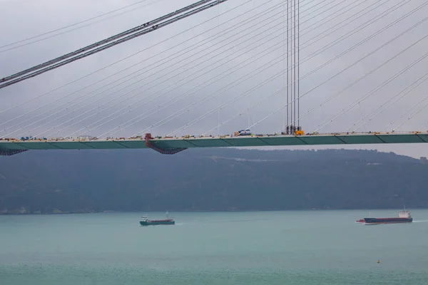 ヤヴズ サルタン セリム橋が建設されている間 イスタンブール トルコ — ストック写真