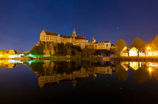 Sigmaringen Germany Baden Wurttemberg Royal Sigmaringen Castle Rock Danube River — Stockfoto