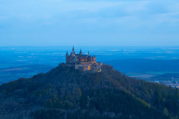 Vista Del Castillo Hohenzollern Los Alpes Suabos Baden Wurttemberg Alemania — Foto de Stock