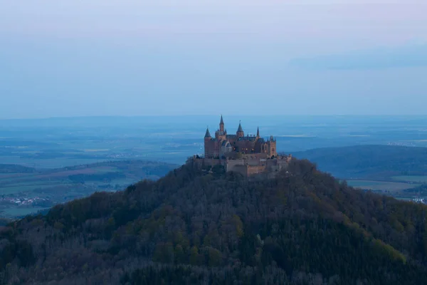 View Hohenzollern Castle Swabian Alps Baden Wurttemberg Germany — Stock Photo, Image