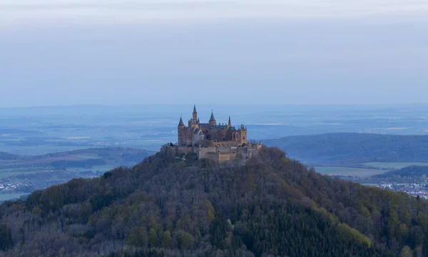 Vista Del Castillo Hohenzollern Los Alpes Suabos Baden Wurttemberg Alemania — Foto de Stock