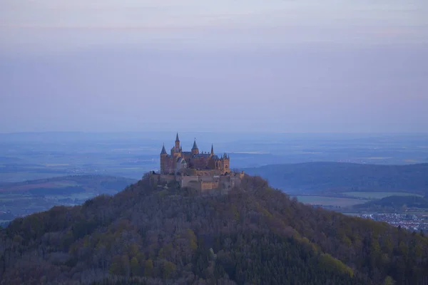 Vista Del Castillo Hohenzollern Los Alpes Suabos Baden Wurttemberg Alemania — Foto de Stock