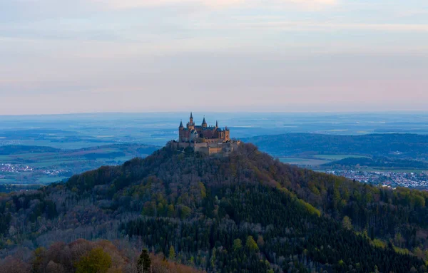 Vista Del Castillo Hohenzollern Los Alpes Suabos Baden Wurttemberg Alemania — Foto de Stock