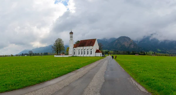 斯旺高的圣科洛曼教堂德国南部 — 图库照片