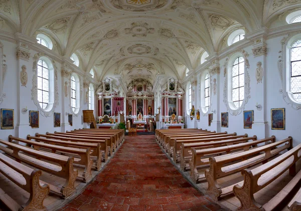 Церковь Святого Колумба Швангау Южная Германия — стоковое фото