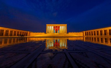 Anitkabir is the mausoleum of the founder of Turkish Republic, Mustafa Kemal Ataturk. Anitkabir is one of the historic places that Turkish people visit frequently. clipart