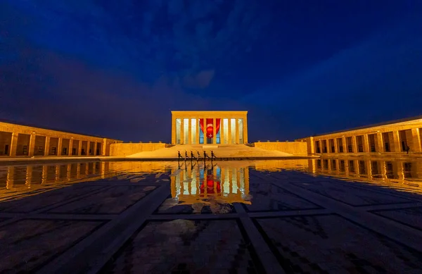 Anitkabir Het Mausoleum Van Stichter Van Turkse Republiek Mustafa Kemal — Stockfoto