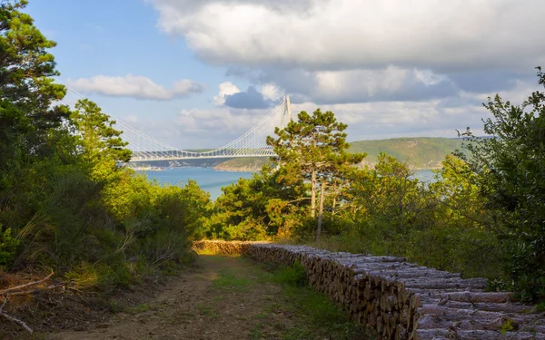 Puente Sultán Selim Yavuz Estambul Vista Del Bósforo —  Fotos de Stock