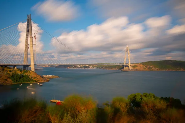 Yavuz Sultan Selim Silta Istanbul Bosporus Näkymä — kuvapankkivalokuva