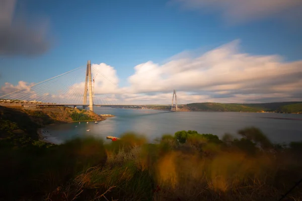 Yavuz Sultan Selim Bridge Istanbul Bosporus View — Stock Photo, Image