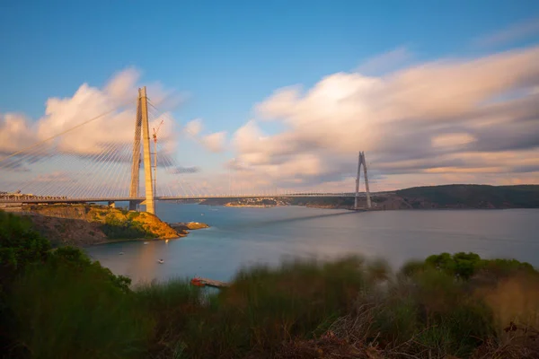 Ponte Yavuz Sultan Selim Istambul Vista Para Bósforo — Fotografia de Stock