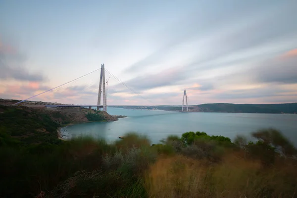 Ponte Yavuz Sultan Selim Istambul Vista Para Bósforo — Fotografia de Stock