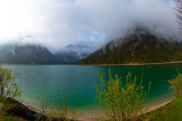 Plansee Lake Austrian Alps — стокове фото