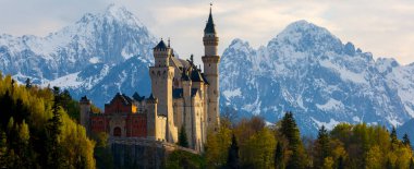 Neuschwanstein Şatosu, Fussen, Bavyera, Almanya