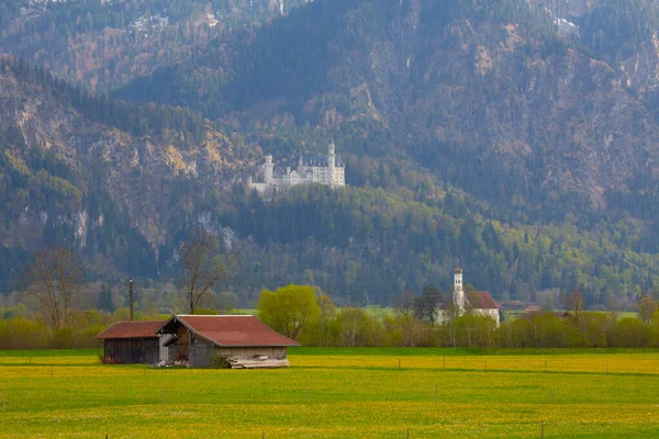 德国巴伐利亚Fussen的Neuschwanstein城堡 — 图库照片