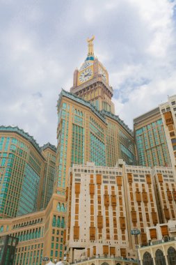 Makkah, Suudi Arabistan 'da Abraj Al Yem (Kraliyet Saat Kulesi Makkah) ile Skyline.