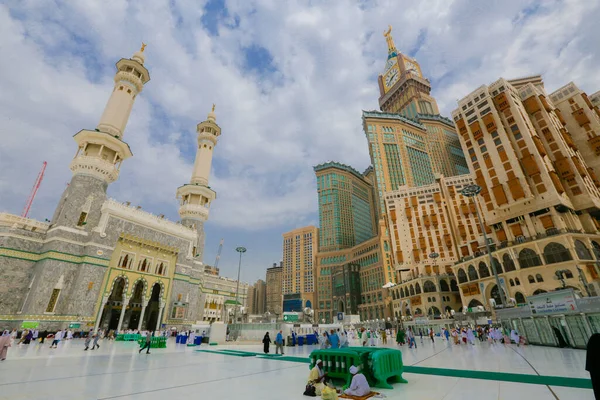 Skyline Avec Abraj Bait Tour Horloge Royale Makkah Makkah Arabie — Photo
