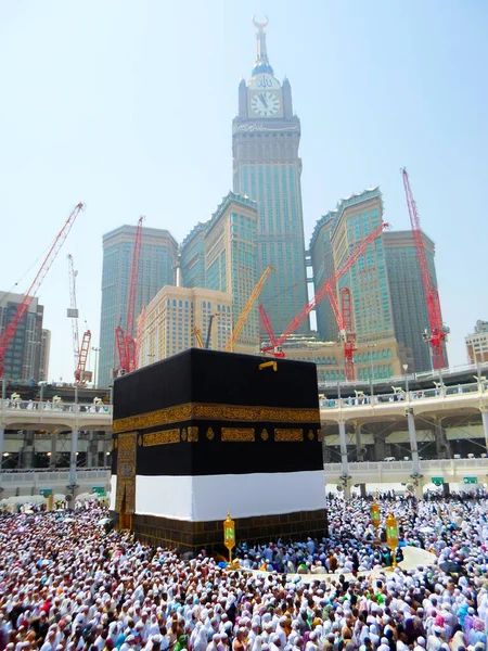 Kaaba Στο Τζαμί Haram Της Μέκκας — Φωτογραφία Αρχείου