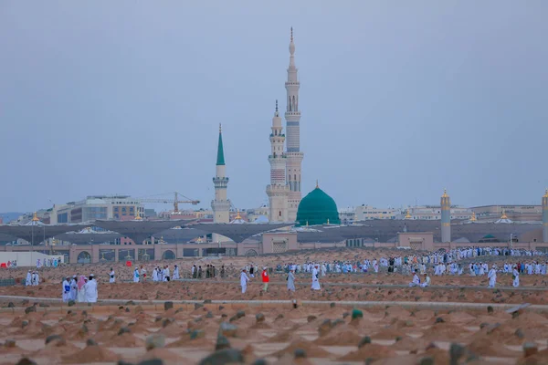 Jannat Baqi 巴齐花园 是位于沙特阿拉伯麦地那的一座坟场 位于先知清真寺的南边 — 图库照片