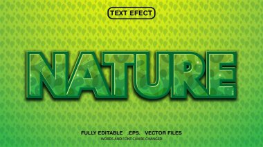 düzenlenebilir metin efekti doğa teması
