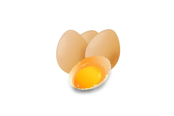 Egg yolk in the shell — Stock Photo, Image