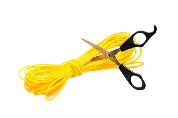 Thread and scissors — Stock Photo, Image