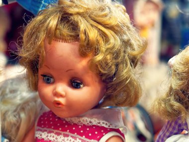 Antique Doll At The Flee Market      