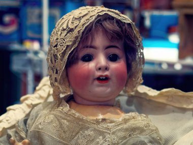 Antique Doll At The Flee Market      
