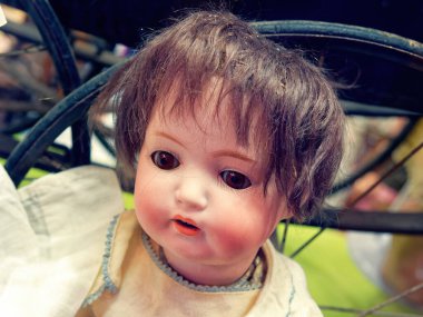 Antique Doll At The Flee Market      