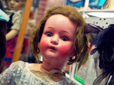 Antique Doll At The Flee Market      