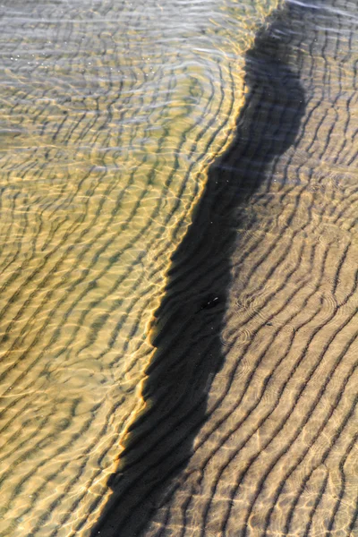 Beach wave ripples — Stock Photo, Image