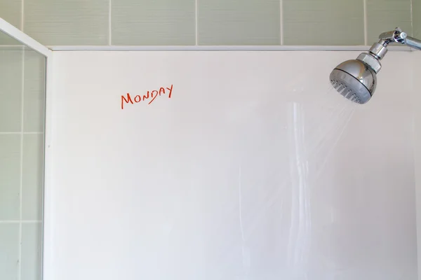 Lundi pensées dans la douche du matin — Photo