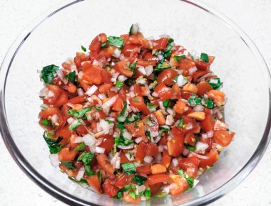 Bruschetta yakın çekim